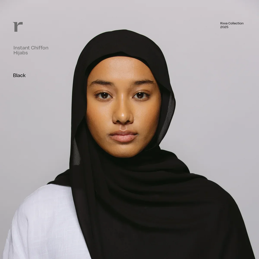 Instant Chiffon Hijab w/ Magnets - Riwa