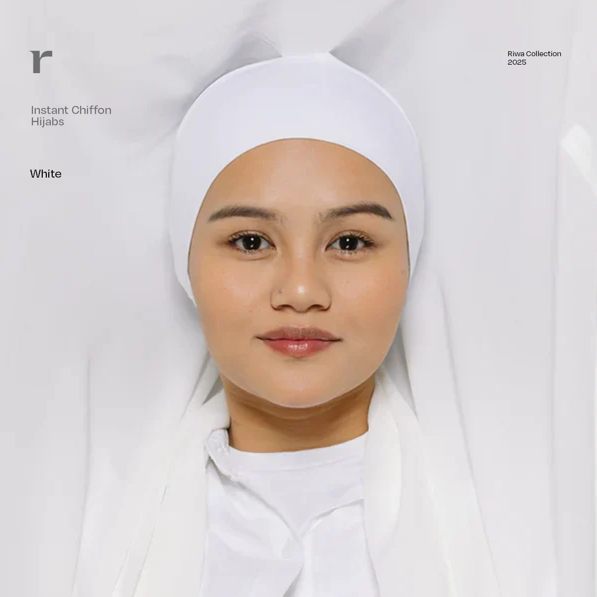 Instant Chiffon Hijab w/ Magnets - Riwa