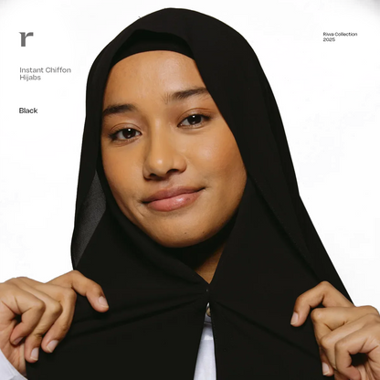 Instant Chiffon Hijab w/ Magnets - Riwa