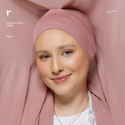 Instant Chiffon Hijab w/ Magnets - Riwa